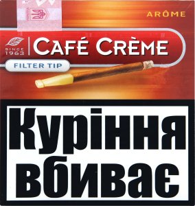 Сигари з мундштуком Cafe Creme Filter Tip Arome 10шт 3774580 фото