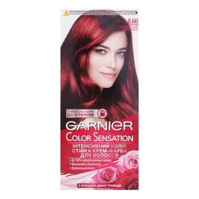 Крем-краска для волос Color Sensation №6.60 Garnier 1шт 3586780 фото
