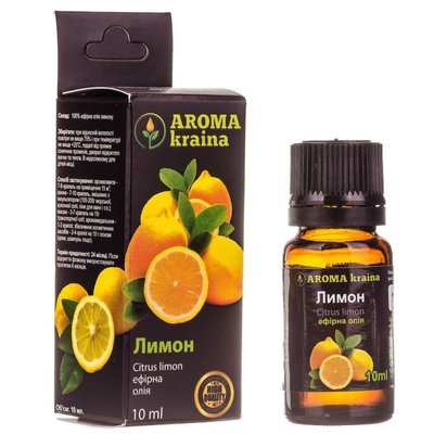 Ефірна олія Лимон Aroma kraina, 10 мл 3739890 фото