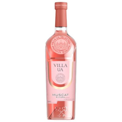 Вино рожеве напівсолодке Muscat Villa UA, 0.75 л 2483520 фото