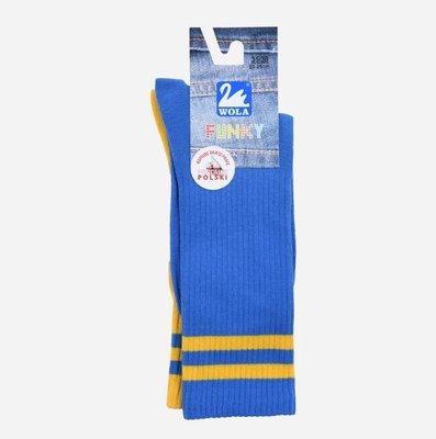 Шкарпетки жіночі жовто-блакитний р. 35-38Wola Funky 3961340 фото