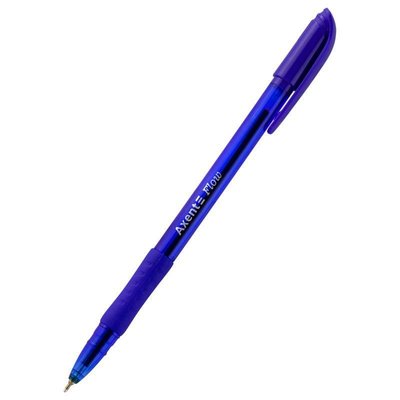 Ручка масляна Flow 0,7 мм синя AB1054-02-A Axent, шт 4088530 фото