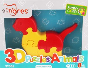 Игрушка для детей от 12мес №39356 3D Puzzles Animals Tigres 1шт 2788470 фото