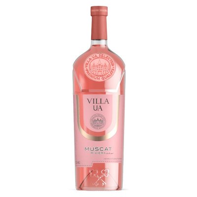 Вино рожеве напівсолодке МускатVilla UA, 1.5 л 2851810 фото