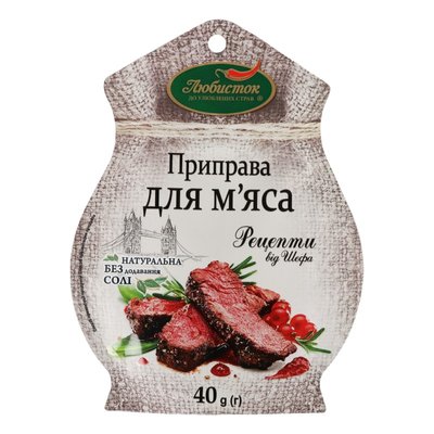 Приправа для мяса Рецепты от шефа Любисток, 40 г 3445220 фото