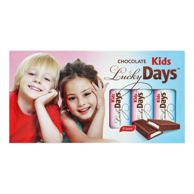 Шоколад молочный с молочной начинкой Lucky Days, 100 г 3679610 фото
