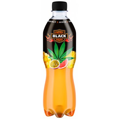 Напиток энергетический Тропические фрукты-Канабис Black Бон Буассон, 0.5 л 4040450 фото