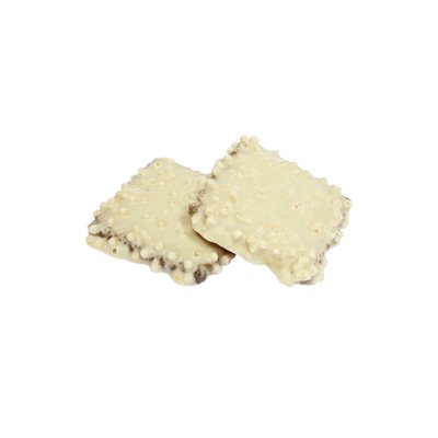 Печенье сахарное в белой глазури с рисовыми шариками Доминик, 100 г 2299410 фото