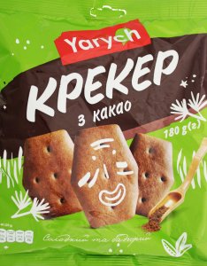 Печиво Крекер з какао Yarych, 180 г 2238970 фото