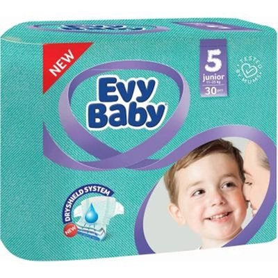 Подгузники Джуниор 5 (11-25 кг) Evy Baby, 30 шт/уп. 2963410 фото
