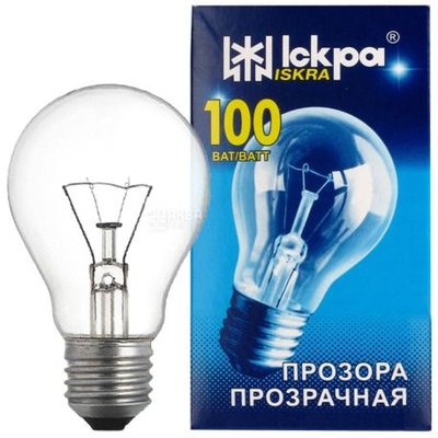 Лампа накаливания 100 Вт Искра, 1шт/уп. 726920 фото