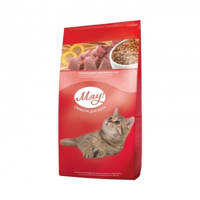 Корм для котов мясо, рис, овощи Мяу, 100 г 3314390 фото