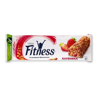 Сухой завтрак со вкусом клубники Fitness Nestle, 23.5 г 2265990 фото