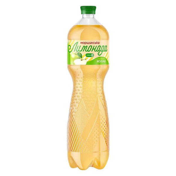 Напиток слабогазированный сокосодержащий со вкусом яблока Лимонада Моршинська, 1.5 л 4063840 фото