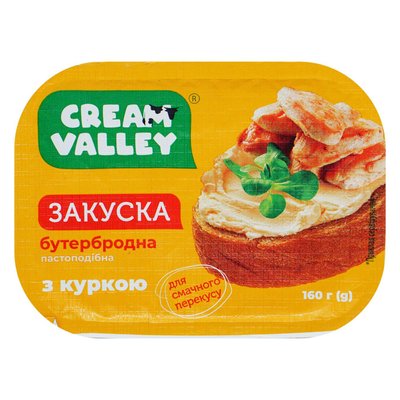 Закуска бутербродная с курицей Cream Valley, 160 г 3992240 фото