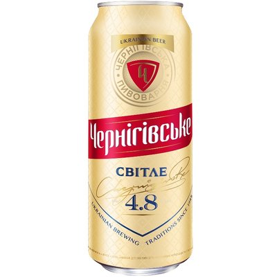 Пиво світле ж/б Чернігівське, 0.5 л 13216 фото