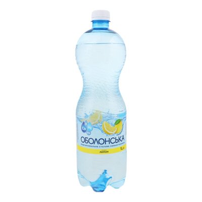 Вода газована зі смакм лимона Оболонська, 1 л 142214 фото