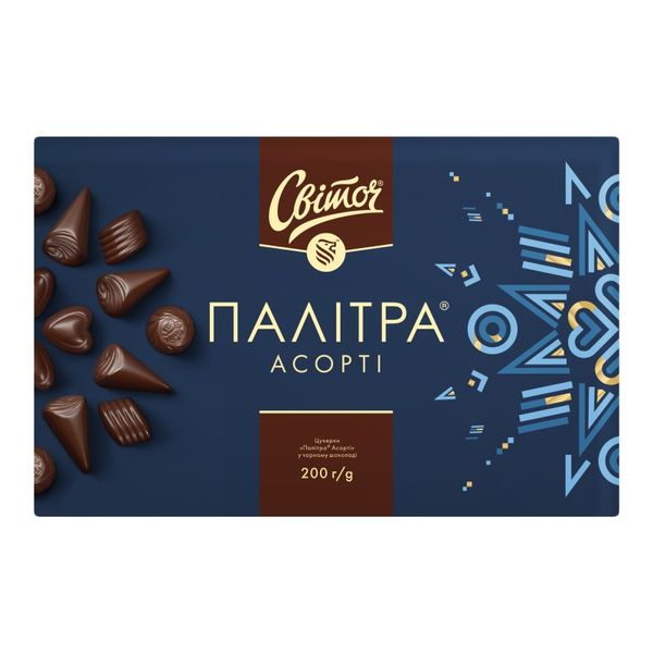 Конфеты черный шоколад Палитра Свиточ, 200 г 2407420 фото