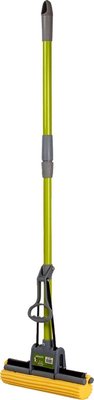 Швабра с одинарным отжимом с металлической телескопической ручкой 80-105 см Максус плюс, 1 шт 4083870 фото