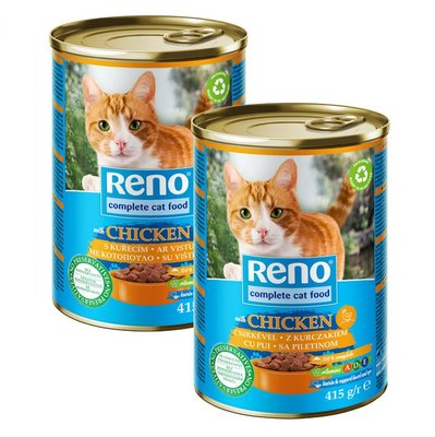 Корм для кошек с курицей Reno, 415 г 4246430 фото
