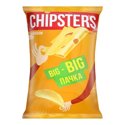 Чіпси зі смаком сиру Chipster's, 180 г 3351800 фото