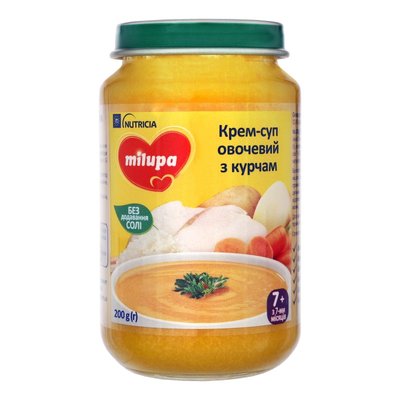 Крем-суп овощной с цыплёнком Milupa, 200 г 3462680 фото