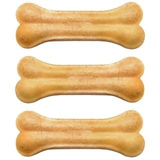Прессованная кость 8.5 см для собак, цветные 3шт 4Dog 4126550 фото