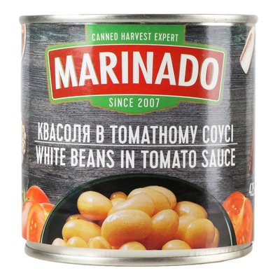 Консервированная фасоль в томатном соусе Маринадо, 460 мл 1652500 фото