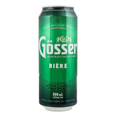 Пиво светлое ж/б Gosser, 0.5 л 3902620 фото