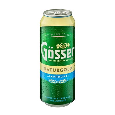 Пиво Gosser NaturGold 0.5л безалкогольне, 0.5 л 3902650 фото