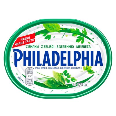 Крем-сыр 67% Philadelphia с зеленью, 175 г 1877890 фото