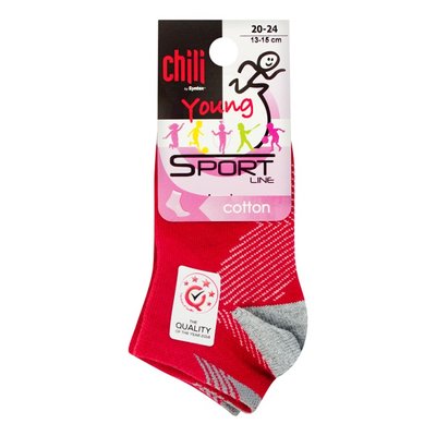 Шкарпетки червоно-сірі Sport Line Young р. 13-15 Chili 2970630 фото