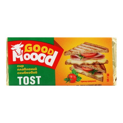 Сир плавлений 40% скибковий Tost Good Moood, 64 г 4094620 фото