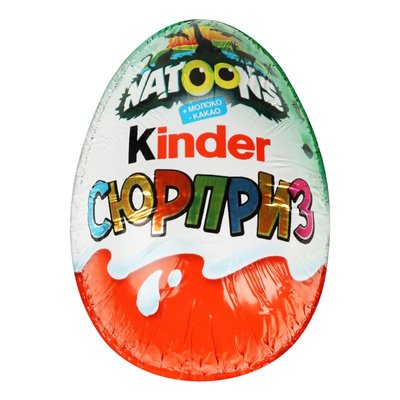 Яйцо шкооладное Natoons Kinder Cюрприз, 20 г 2148970 фото