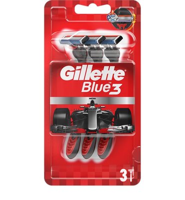 Одноразовые станки для бритья Blue 3 Red Nitro Gillette, 6 шт 3192310 фото
