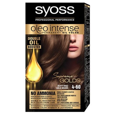 Фарба для волосся Oleo Intense 4-60 Золотистий каштановий Syoss, 115 мл 3776210 фото