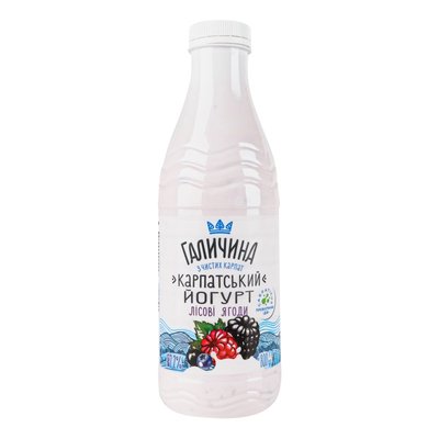 Йогурт 2.2% Лесная ягода Карпатский Галичина, 800 г 3477520 фото