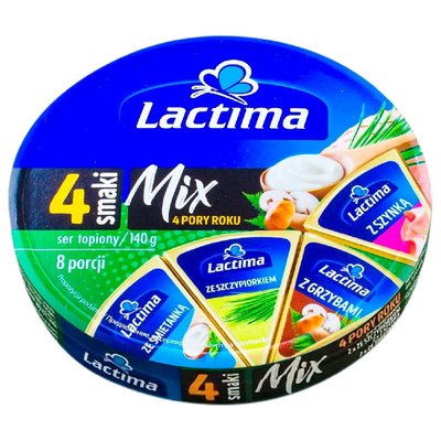 Сыр Плавленый порционный Микс 4 сезона Lactima, 140 г 3480560 фото