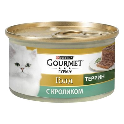 Корм для котов со вкусом кролика и кусочками паштета Gourmet, 85г 1899860 фото