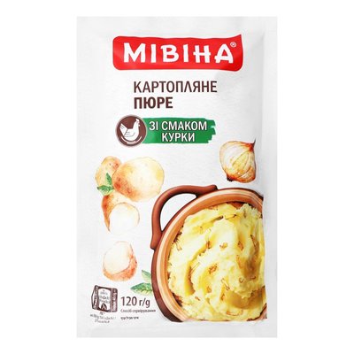 Картофельное пюре быстрого приготовления со вкусом сливок Мивина, 120 г 1834280 фото