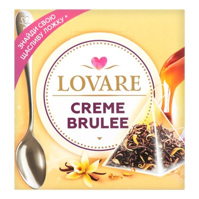 Чай пакетированный Крем-брюле Crеme Brulee Lovare 15 шт/уп 3198520 фото
