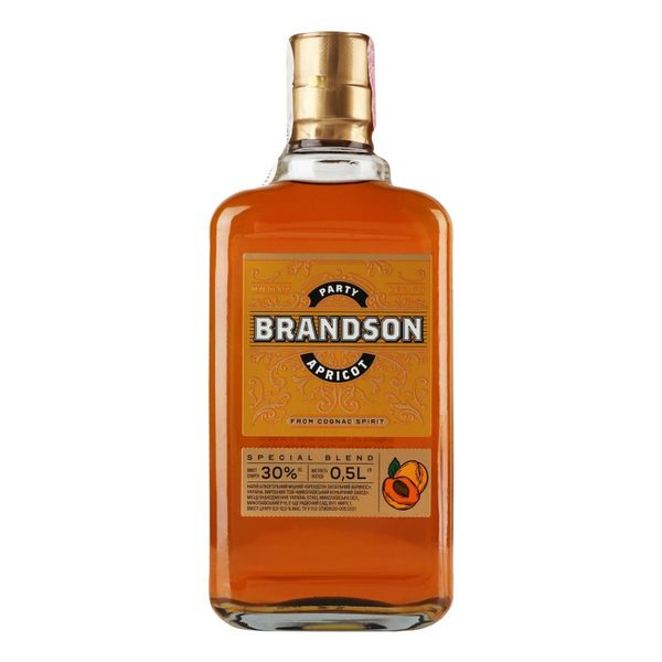 Напій алкогольний, міцний Brandson Запальний Абрикос, 0.5 л 3983960 фото
