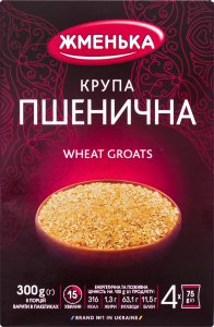 Крупа пшенична в пакетиках для варіння Жменька, 300 г 3476000 фото