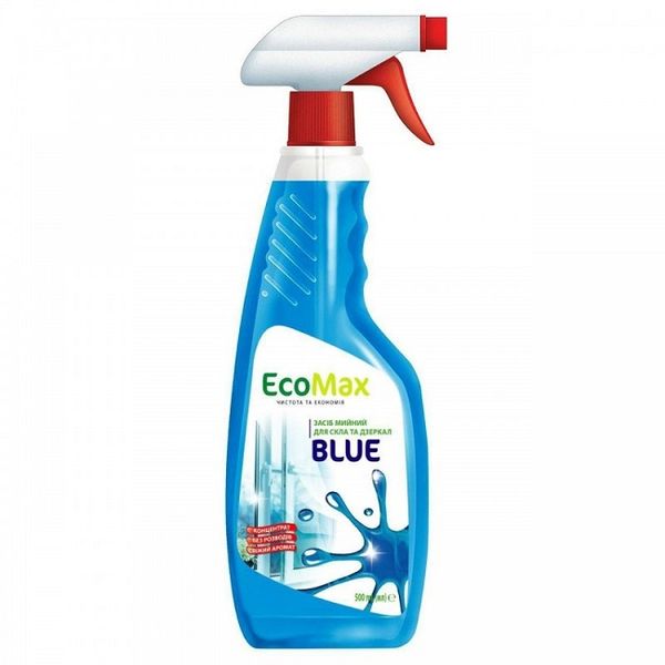 Средство для мытья стекла с распылителем Blue EcoMax, 500 мл 3546630 фото