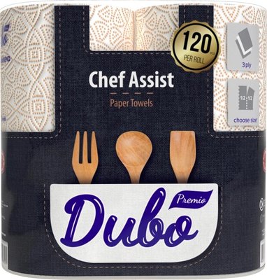 Полотенца бумажные 3-х слойные Chef Assist Premio Диво, 2 шт 3945050 фото