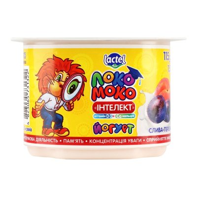 Йогурт 1.5% Слива-персик з вітамінами Локо Моко, 115 г 4060310 фото