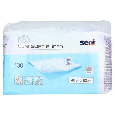 Пелюшки гігієнічні 40х60 см Soft Basic Seni, 30 шт 2104370 фото