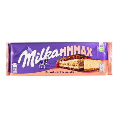 Шоколад молочный клубничный чизкейк Милка, 300 г 3198900 фото
