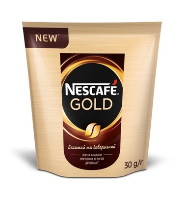 Кава розчинна Gold Nescafe, 30 г 2421350 фото