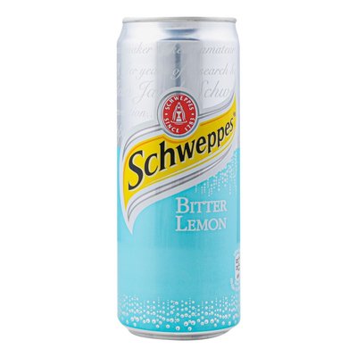 Напиток газированный тоник с лимоном ж/б Schweppes, 0.33 л 1184840 фото